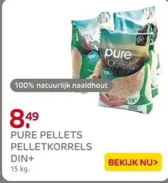 Praxis Pure Pellets pelletkorrels Din+ 15kg aanbieding
