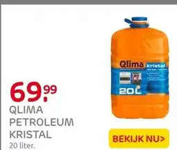 Praxis Qlima kachelbrandstof Kristal 20L aanbieding