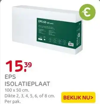 Praxis Coeck Isolatieplaat EPS 60 - Polystyreen aanbieding