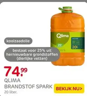 Praxis Brandstof Qlima Spark 20 L aanbieding