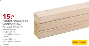 Praxis CanDo schaaflat voordeelpak vurenhout aanbieding