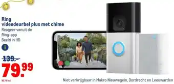 Makro Ring videodeurbel plus met chime aanbieding