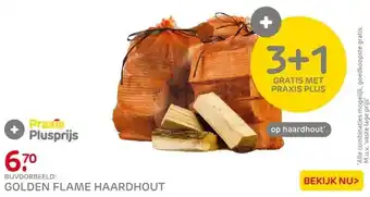 Praxis Golden Flame haardhout 10dm3 aanbieding