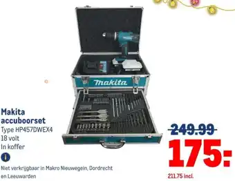 Makro Makita accuboorset aanbieding