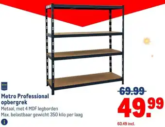 Makro Metro Professional opbergrek aanbieding