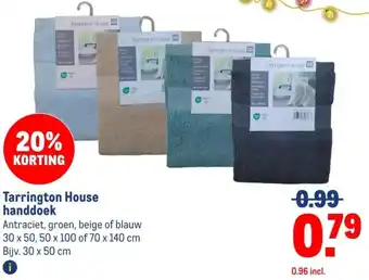 Makro Tarrington House handdoek aanbieding