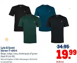 Makro Lyle & Scott heren-T-shirt aanbieding