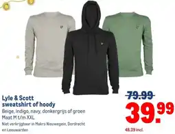 Makro Lyle & Scott sweatshirt of hoody aanbieding