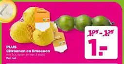 PLUS PLUS Citroenen en limoenen aanbieding