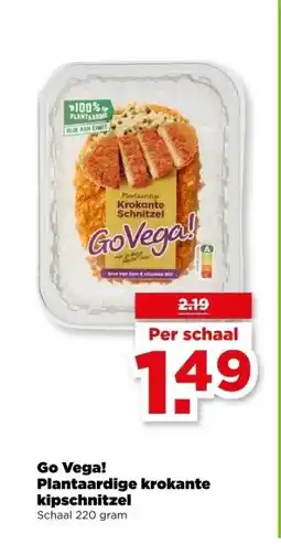 PLUS Go Vega! Plantaardige krokante kipschnitzel aanbieding