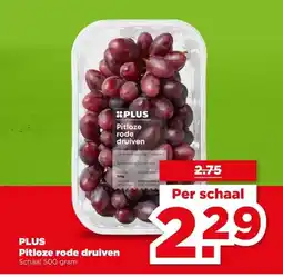 PLUS PLUS Pitloze rode druiven aanbieding