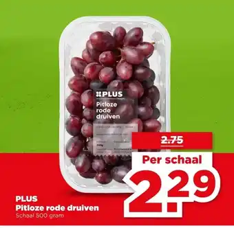 PLUS PLUS Pitloze rode druiven aanbieding