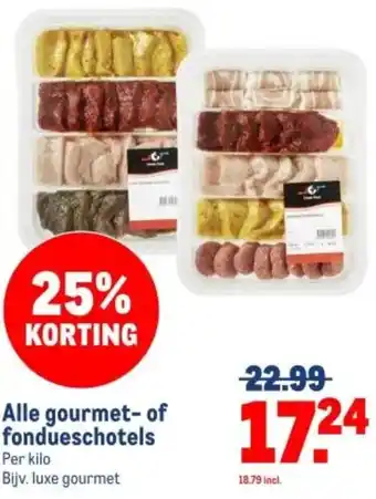 Makro Alle gourmet of fondueschotels aanbieding