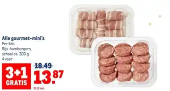 Makro Alle gourmet-mini's aanbieding