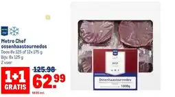 Makro Metro Chef ossenhaastournedos aanbieding