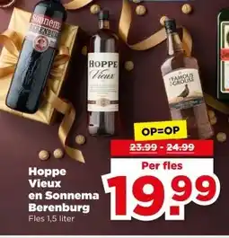 PLUS Hoppe Vieux en Sonnema Berenburg aanbieding