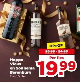 PLUS Hoppe Vieux en Sonnema Berenburg aanbieding