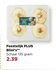 PLUS Feestelijk PLUS Blini's aanbieding