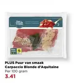 PLUS PLUS Puur van smaak Carpaccio Blonde d'Aquitaine aanbieding