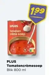 PLUS PLUS Tomatencrèmesoep aanbieding