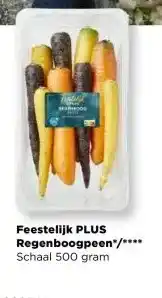 PLUS Feestelijk PLUS Regenboogpeen aanbieding