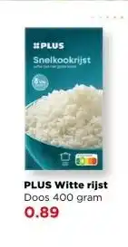PLUS PLUS Witte rijst aanbieding