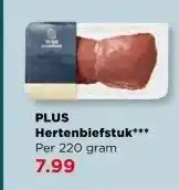 PLUS PLUS Hertenbiefstuk aanbieding
