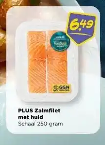 PLUS PLUS Zalmfilet met huid aanbieding