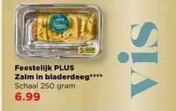 PLUS Feestelijk PLUS Zalm in bladerdeeg aanbieding