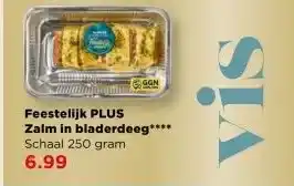 PLUS Feestelijk PLUS Zalm in bladerdeeg aanbieding