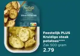 PLUS Feestelijk PLUS Kruidige steak potatoes aanbieding