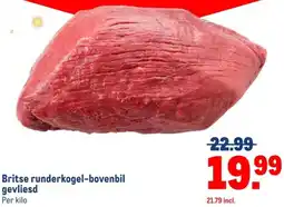 Makro Britse runderkogel-bovenbil gevliesd aanbieding