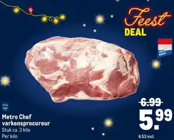 Makro Metro Chef varkensprocureur aanbieding