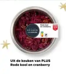 PLUS Uit de keuken van PLUS Rode kool en cranberry aanbieding