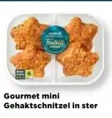 PLUS Gourmet mini Gehaktschnitzel in ster aanbieding