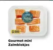 PLUS Gourmet mini Zalmblokjes aanbieding