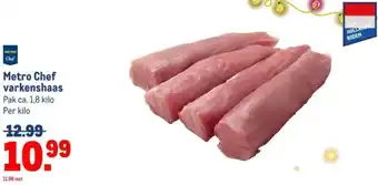 Makro Metro Chef varkenshaas aanbieding