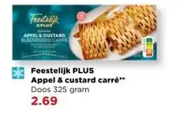 PLUS Feestelijk PLUS Appel & custard carré aanbieding
