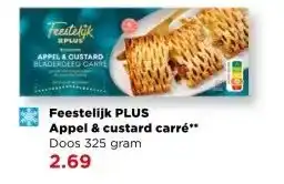 PLUS Feestelijk PLUS Appel & custard carré aanbieding