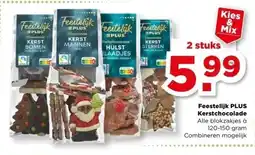 PLUS Feestelijk PLUS Kerstchocolade aanbieding
