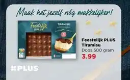 PLUS Feestelijk PLUS Tiramisu aanbieding