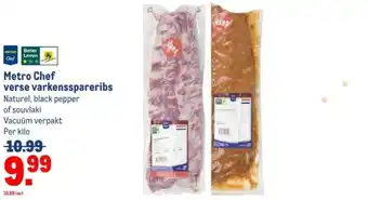 Makro Metro Chef verse varkensspareribs aanbieding