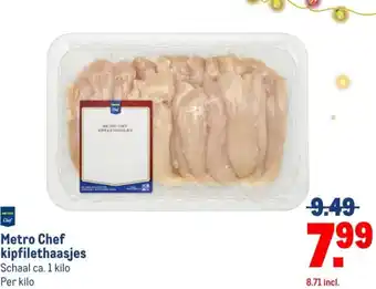 Makro Metro Chef kipfilethaasjes aanbieding