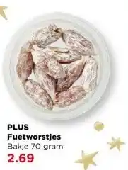 PLUS PLUS Fuetworstjes aanbieding