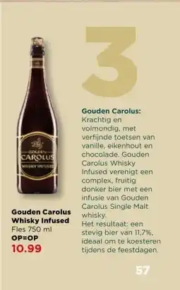 PLUS Gouden Carolus Whisky Infused aanbieding