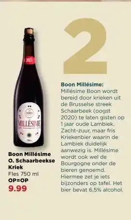 PLUS Boon Millésime O. Schaarbeekse Kriek aanbieding