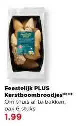 PLUS Feestelijk PLUS Kerstboombroodjes aanbieding