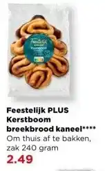 PLUS Feestelijk PLUS Kerstboom breekbrood kaneel aanbieding