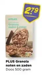 PLUS PLUS Granola noten en zaden aanbieding