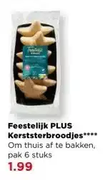 PLUS Feestelijk PLUS Kerststerbroodjes aanbieding